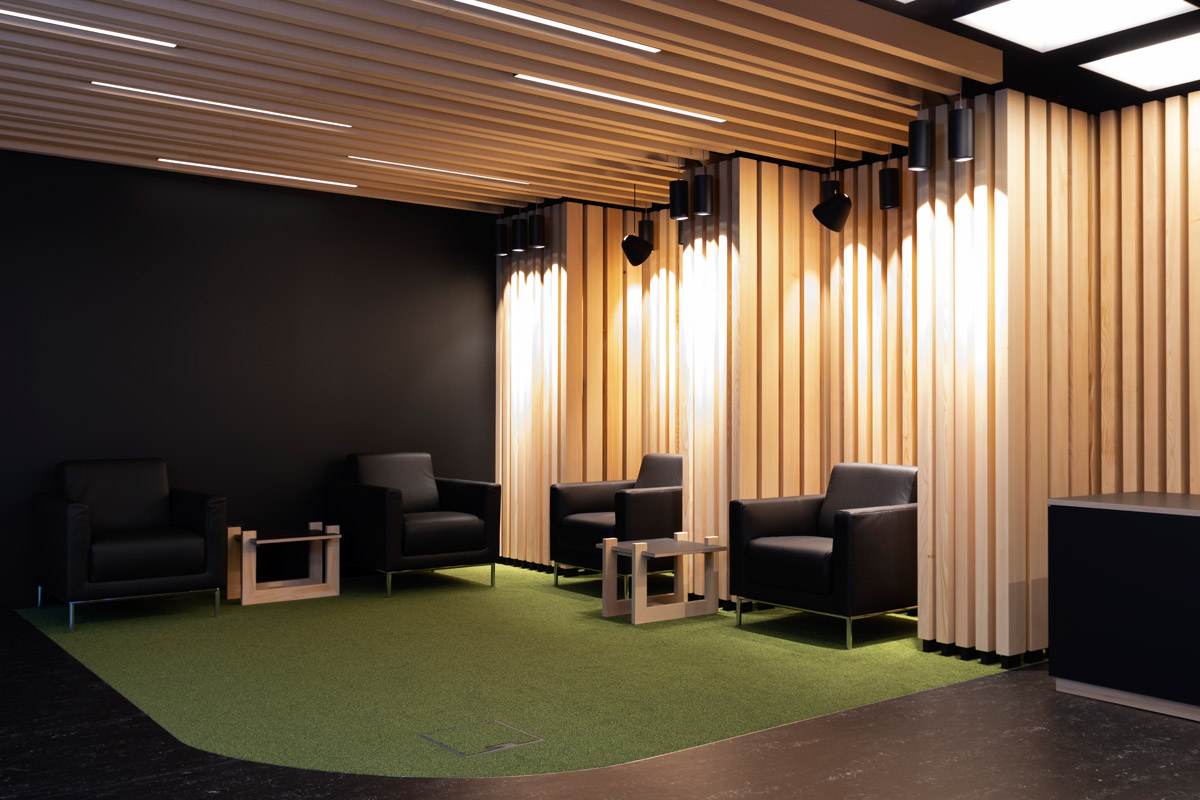 Öffentliche Bauten Science Lounge: Raum der Ruhe und willkommene räumliche Abwechslung in hektischer Umgebung.